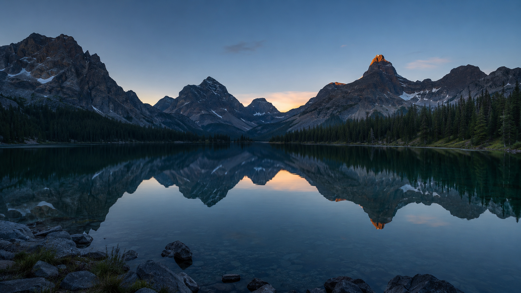 Berglandschaft mit See